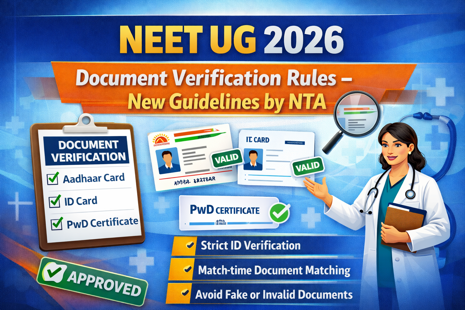 NEET UG 2026 Document Verification?Rules – New Guidelines by NTA
